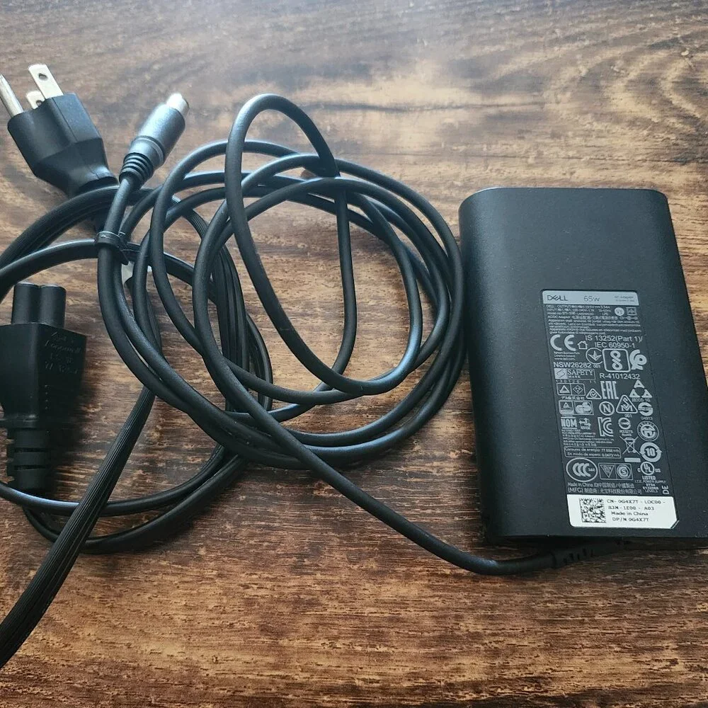 DELL OEM 65W/19.5V Laptop Charger w/ Big Barrell Adapter